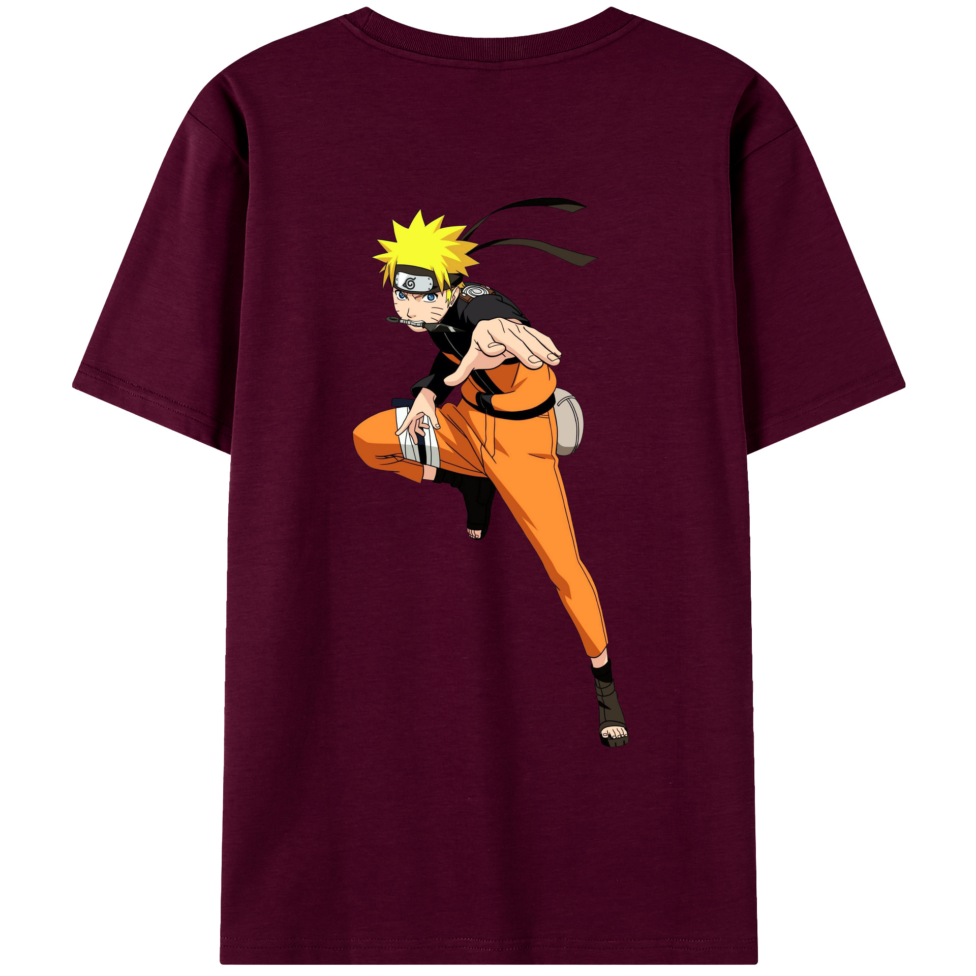 （画像用） NARUTO -ナルト- うずまき ナルト Uzumaki Naruto レディース半袖Tシャツ(バックプリント)